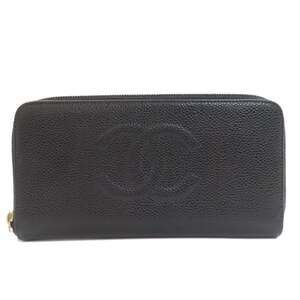 CHANEL Black Logo Wallet